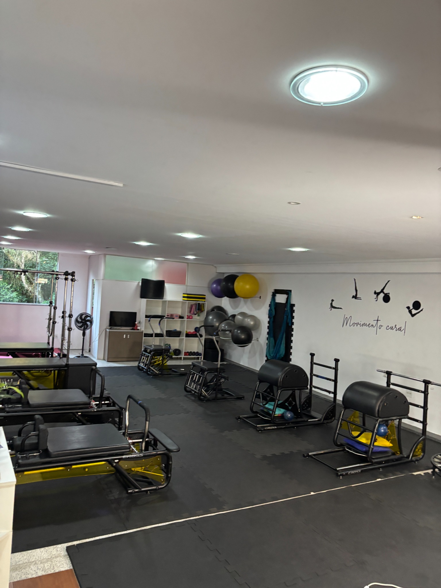 Visão ampla do estúdio XFIT